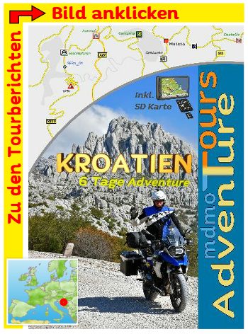 Kroatien Adventure Buch BMW 1200 GS