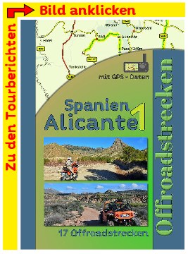 Tourenbuch Offroad Alicante Spanien