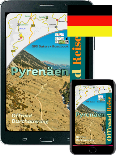 Reiseführer über eie Offroad-Reise durch die Pyrenäen inkl. GPX Tracks