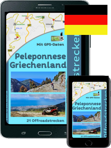 Ebook Reiseführer von Offroadstrecken auf Peleponese (Griechenland)