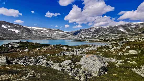 Geiranger Fjord in Norwegen mit dem Motorrad 