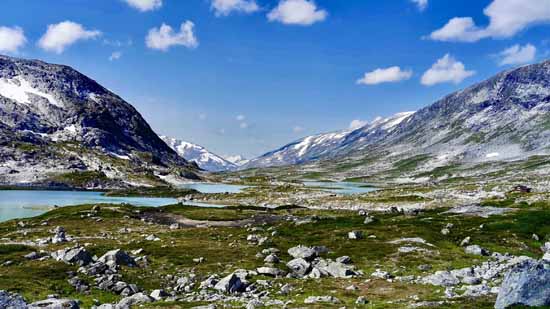 Geiranger Fjord in Norwegen mit dem Motorrad 