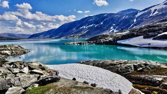 Geiranger Fjord in Norwegen mit dem Motorrad 