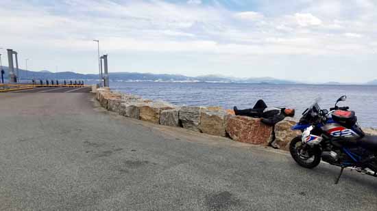 Geiranger Fjord in Norwegen mit dem Motorrad 