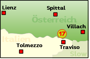 Übersichtkarte Offroadstrecken Österreich