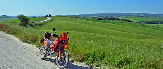 Siena Toskana Motorrad