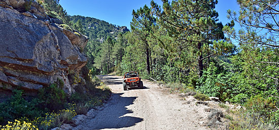 Pisten auf Korsika für 4x4