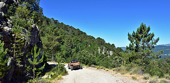 Pisten auf Korsika für 4x4