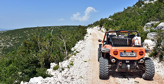 Kroatien Bergpässe und Offroadstrecken