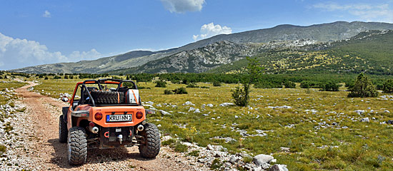 Kroatien Bergpässe und Offroadstrecken