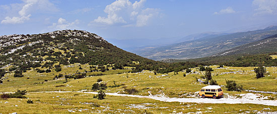 Kroatien Bergpässe und Offroadstrecken