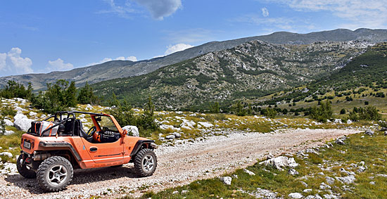 Kroatien Bergpässe und Offroadstrecken