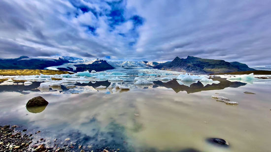 Gletscher und Eisschollen auf Island