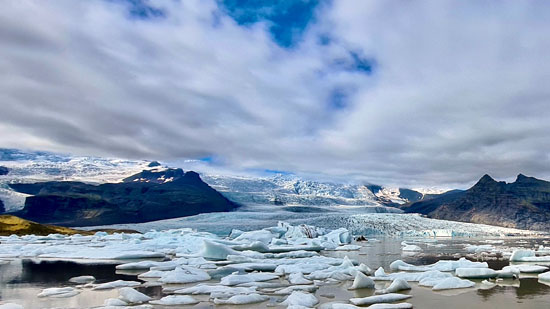 Gletscher und Eisschollen auf Island