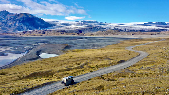 Gletscher und Eisschollen auf Island