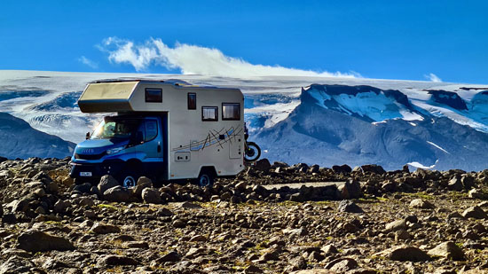 Mit dem Pickup Bimobil oder Tischer oder Nordstar durch Island