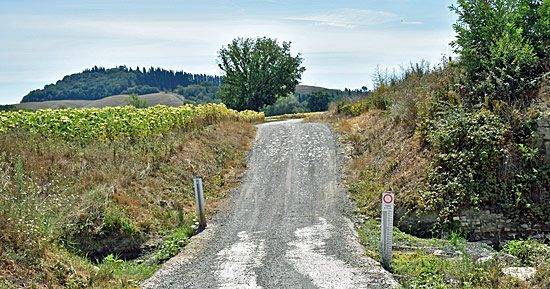 Schotterpisten in Süditalien