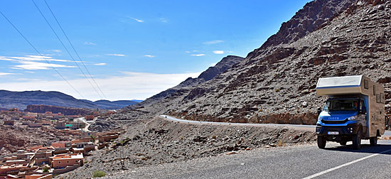 Wüstenstrecken Marokko Panorama