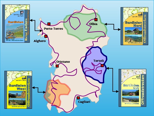 Touren übersicht Sardinien Offroad