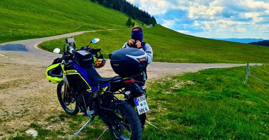 Die Almenstrecke in der Schweiz mit der Yamaha Tenere 700