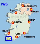 Tourenkarte Halbinsel Beara auf Irland